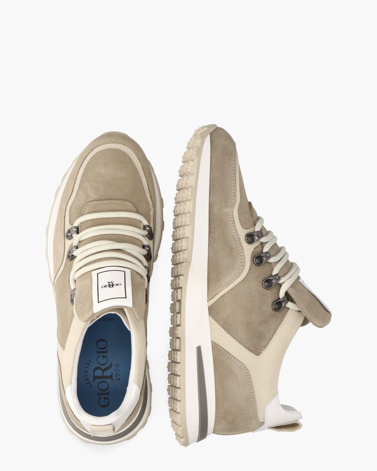57811 Taupe/Beige Herensneakers