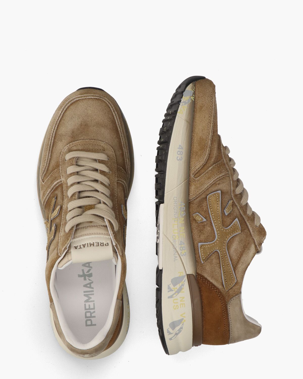 Mick 7712 Bruin Herensneakers
