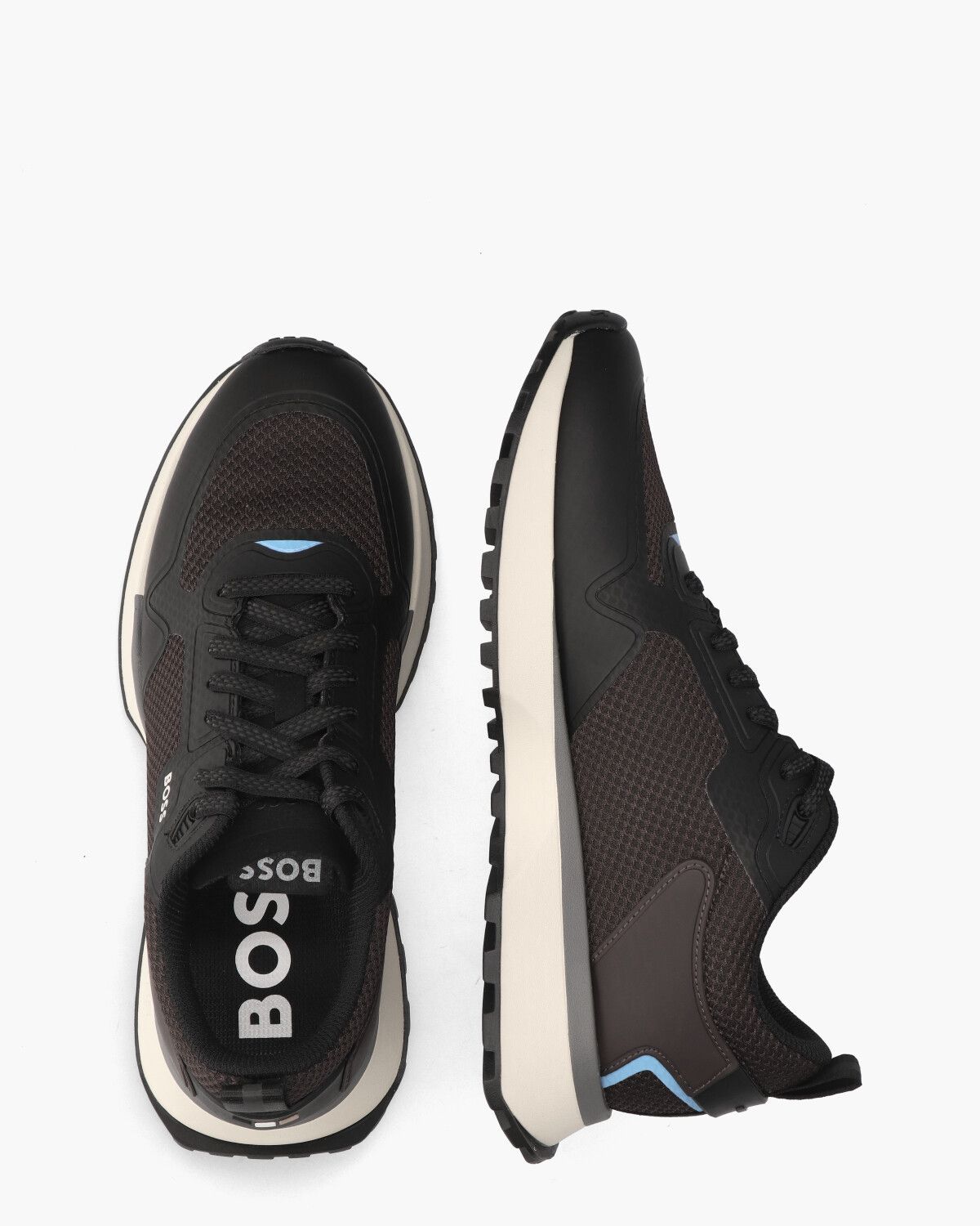 Jonah Runn Donkerbruin/Zwart Herensneakers
