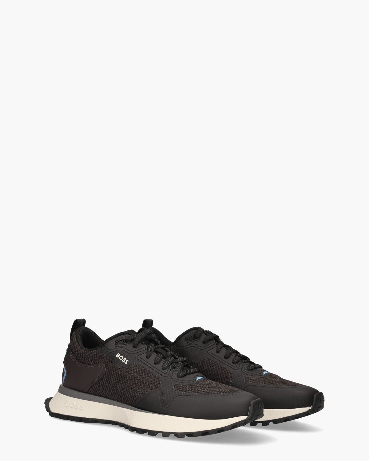 Jonah Runn Donkerbruin/Zwart Herensneakers