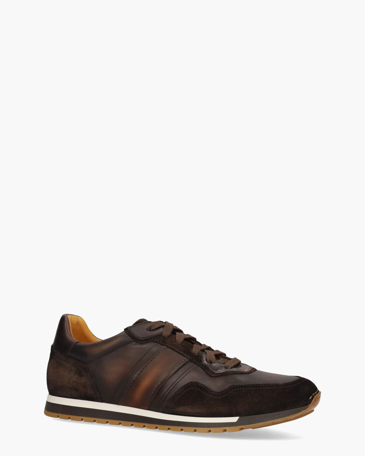26099 Donkerbruin/Cognac Herensneakers