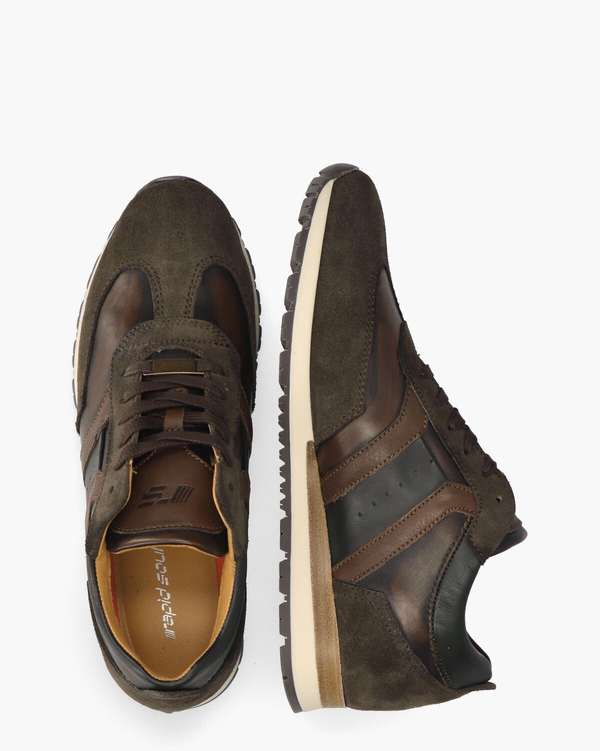 Sweder Donkerbruin Herensneakers
