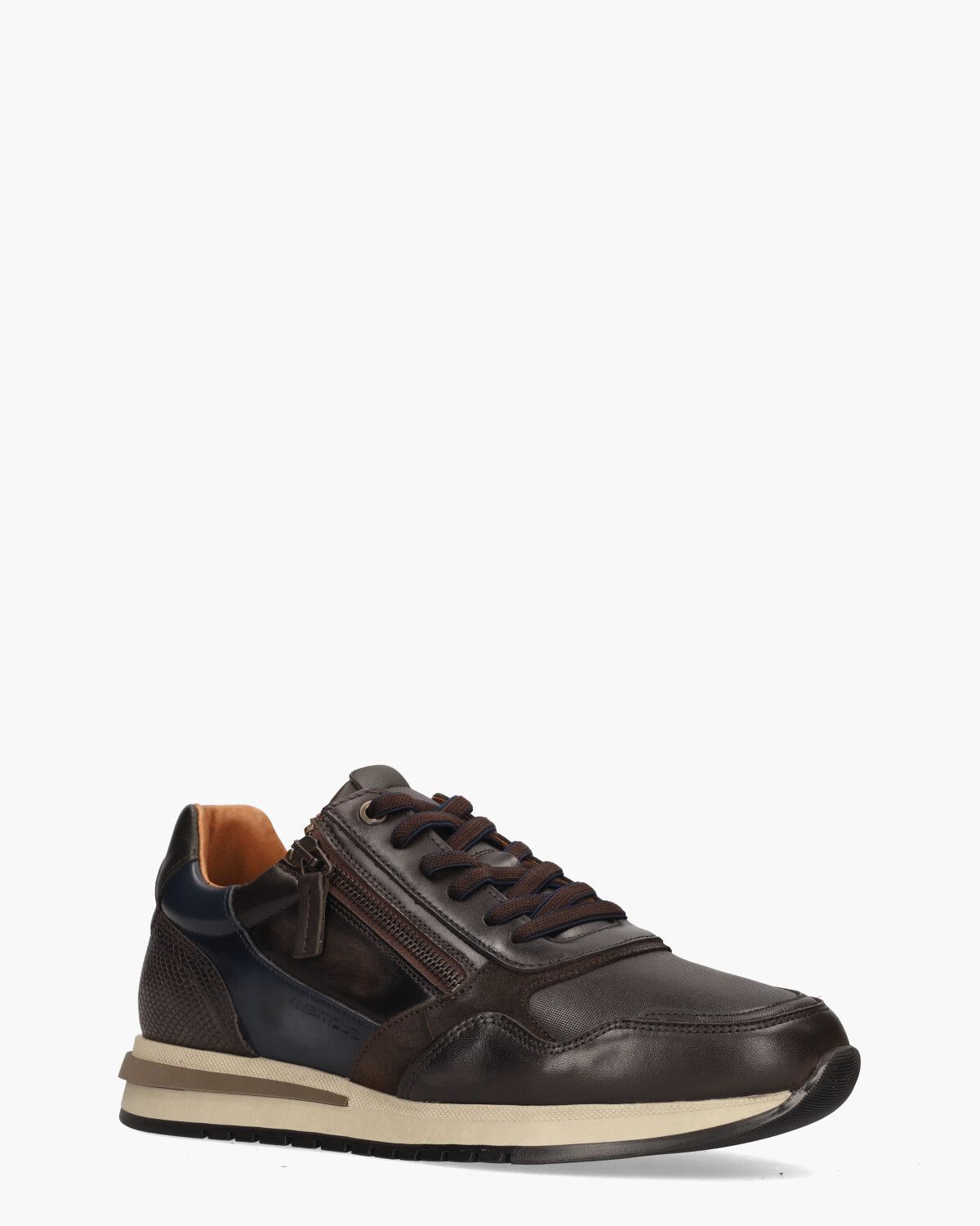 13719 Bruin/Blauw Herensneakers