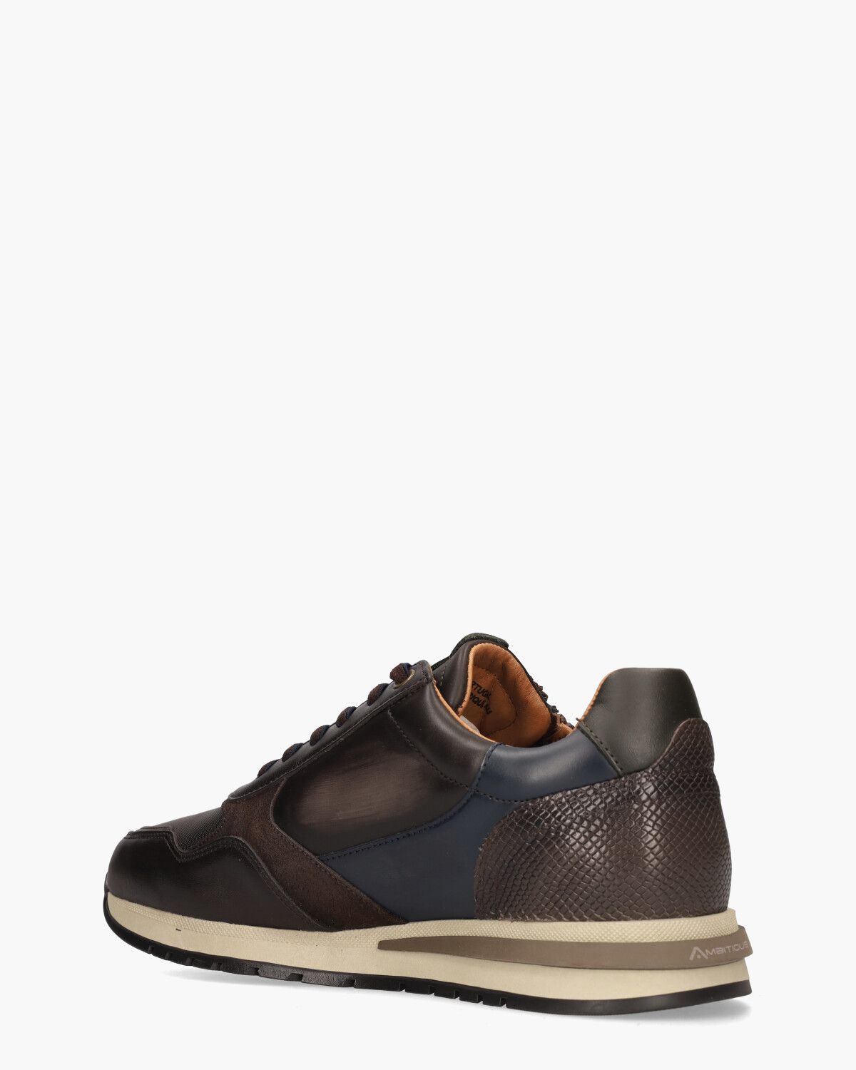 13719 Bruin/Blauw Herensneakers