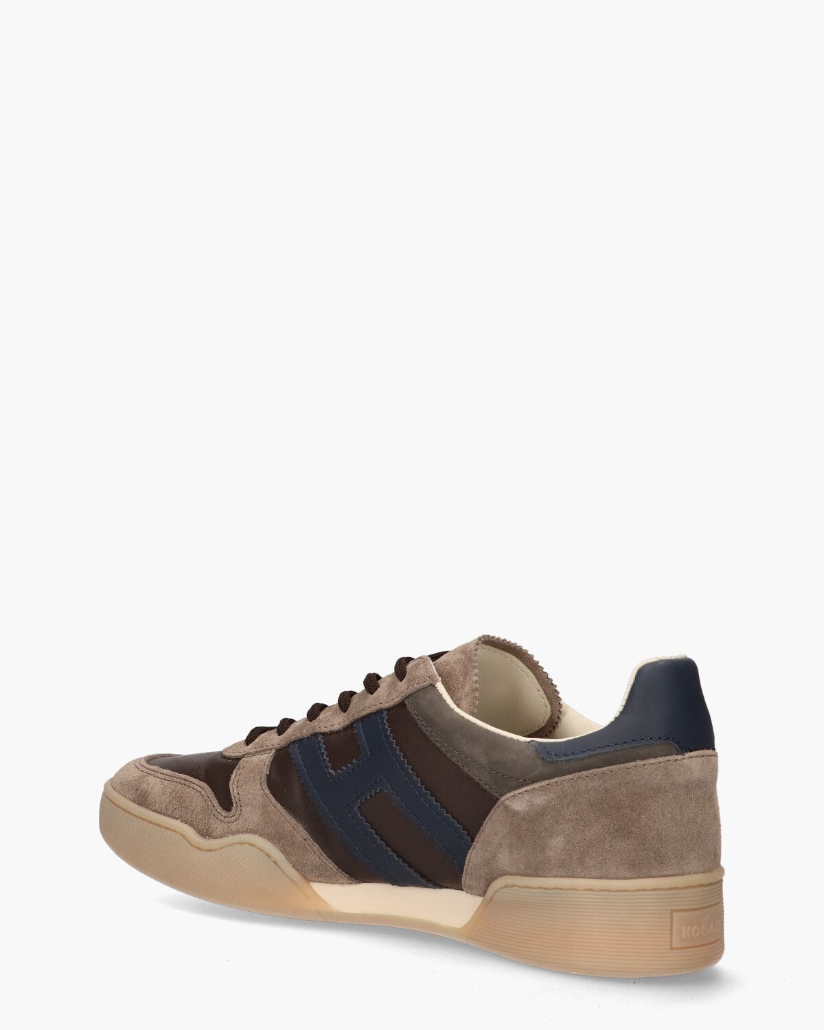 H357 Bruin/Blauw Herensneakers
