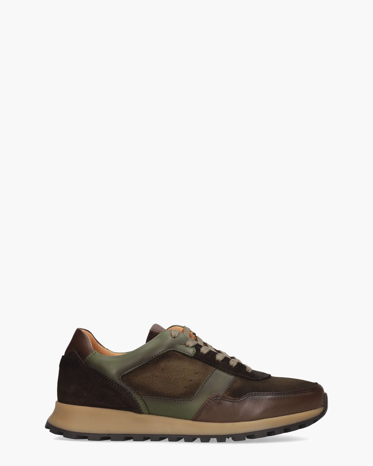 Uriel Bruin/Groen Herensneakers
