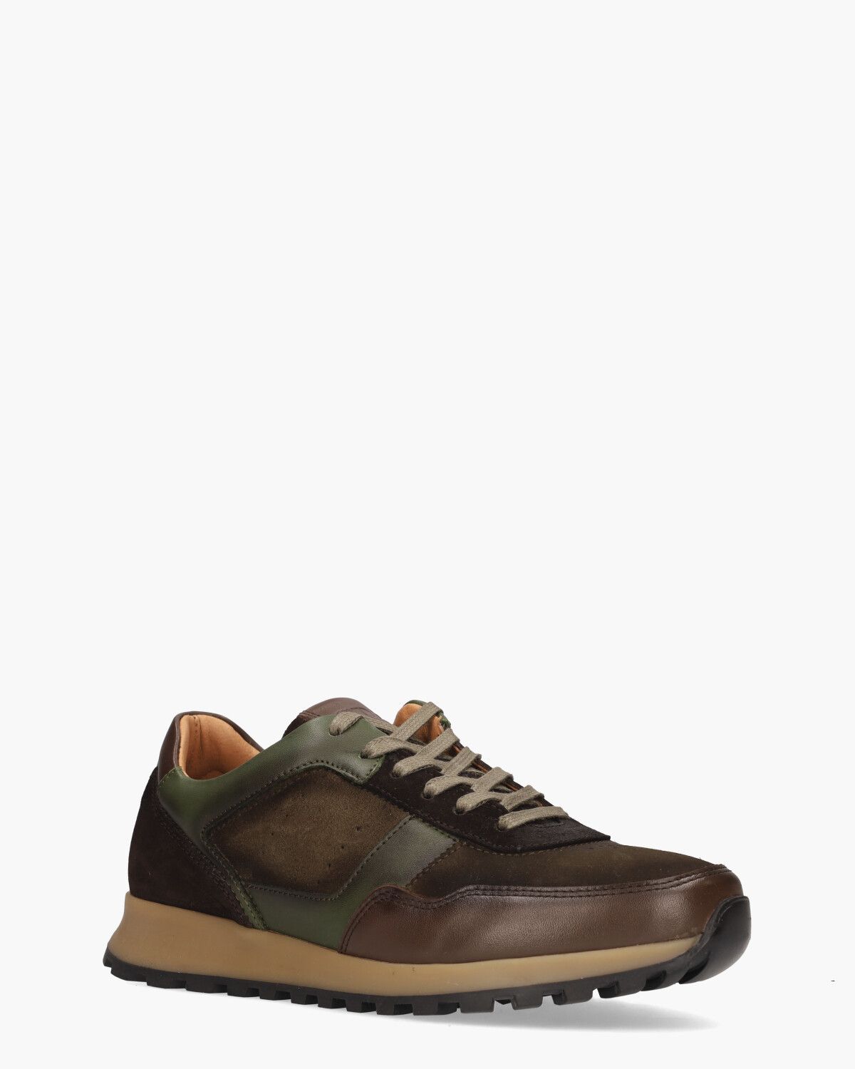 Uriel Bruin/Groen Herensneakers