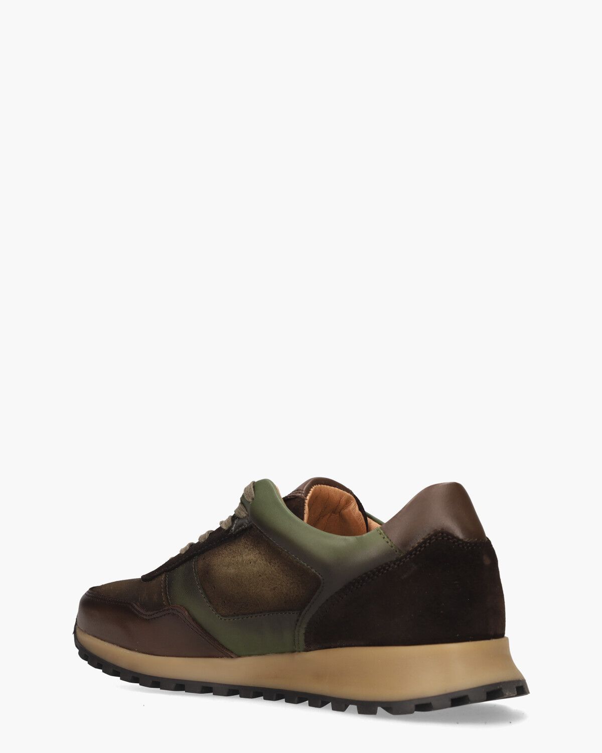 Uriel Bruin/Groen Herensneakers