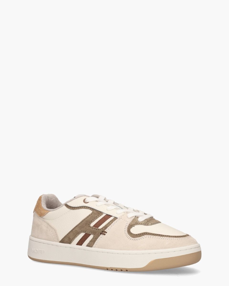 Trocadero Off-White/Bruin Herensneakers