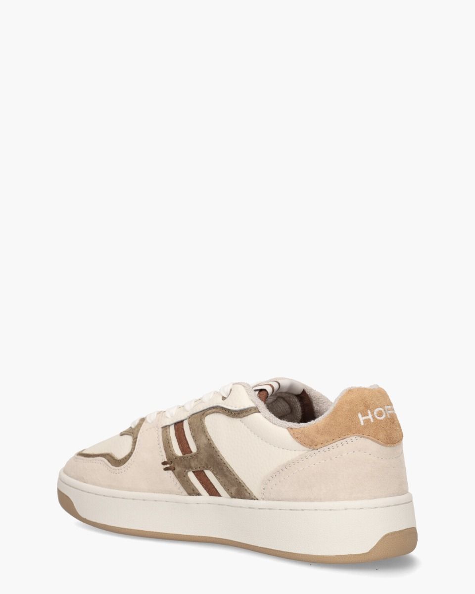 Trocadero Off-White/Bruin Herensneakers