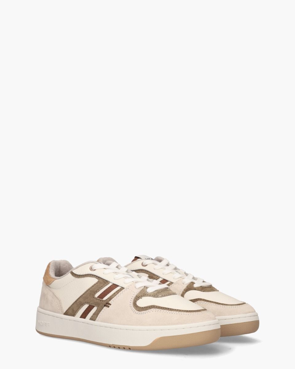 Trocadero Off-White/Bruin Herensneakers