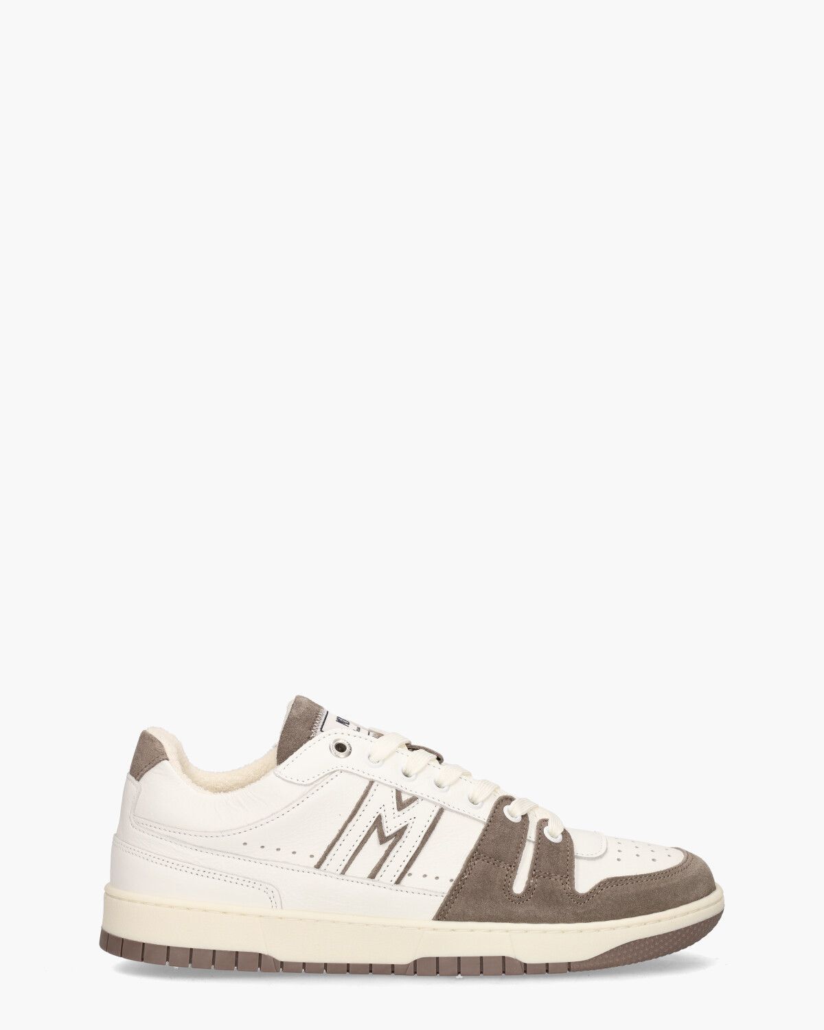 The Brooklyn M Wit/Taupe Herensneakers