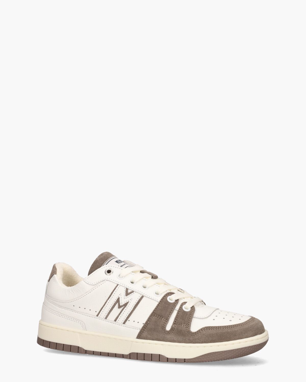 The Brooklyn M Wit/Taupe Herensneakers