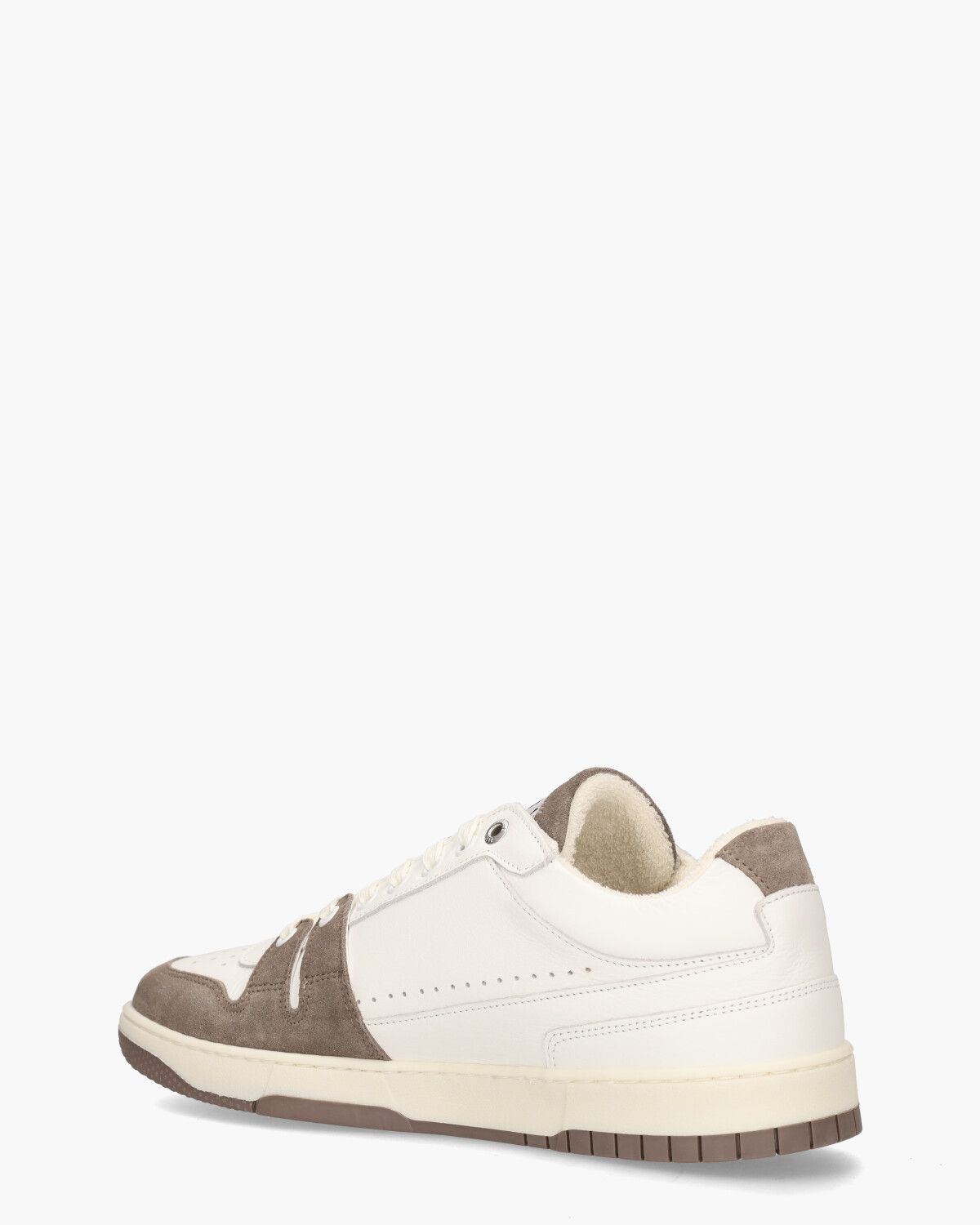 The Brooklyn M Wit/Taupe Herensneakers