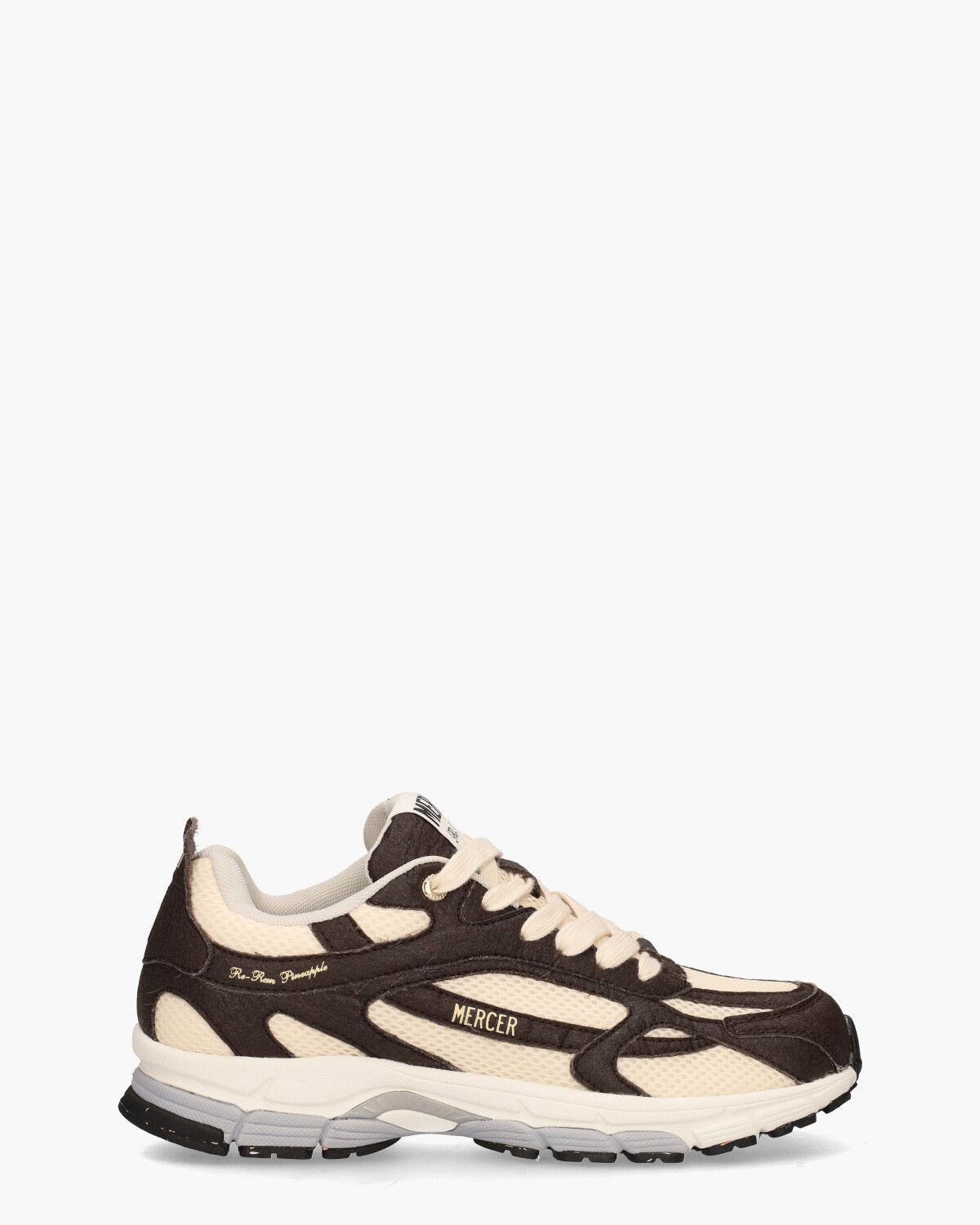 The Re-Run Pineapple Donkerbruin/Ecru Herensneakers