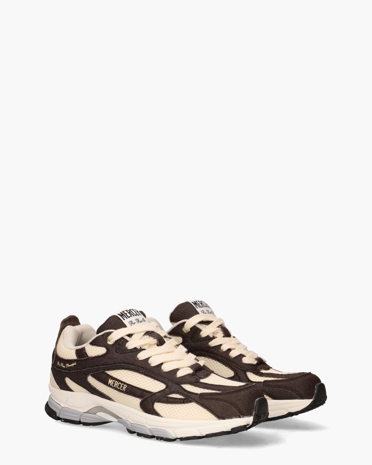 The Re-Run Pineapple Donkerbruin/Ecru Herensneakers
