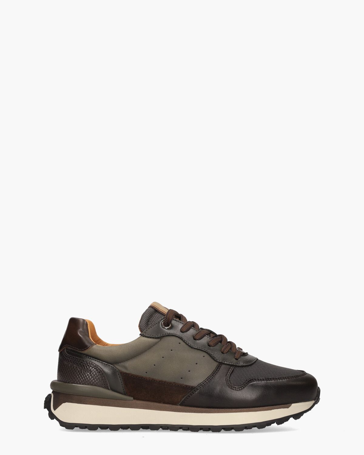 13675 Groen/Bruin Herensneakers