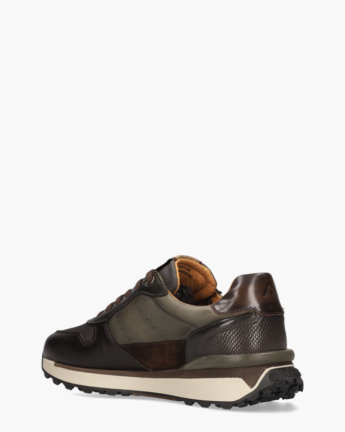 13675 Groen/Bruin Herensneakers