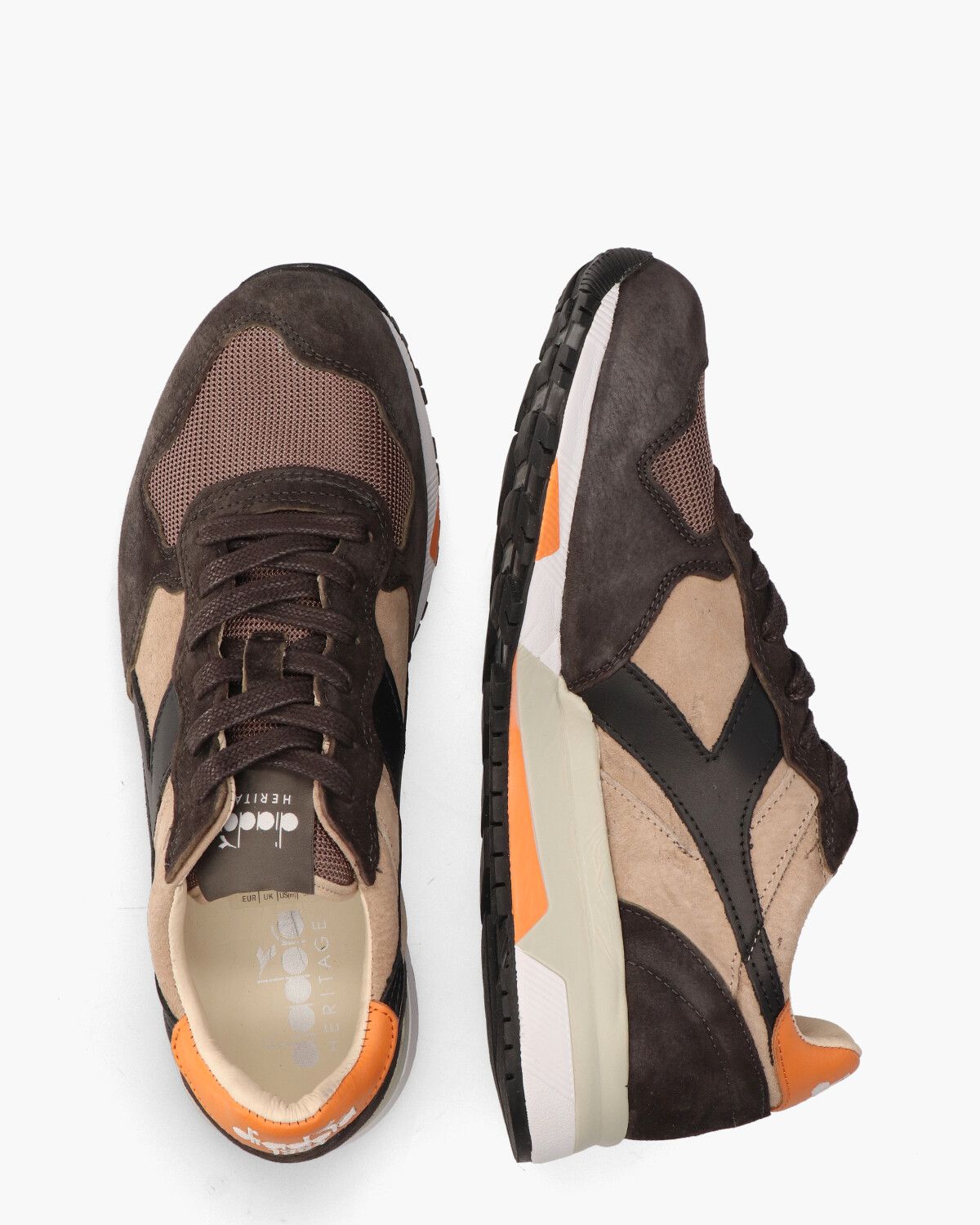 Trident 90 Suede SW Beige/Multicolor Herensneakers