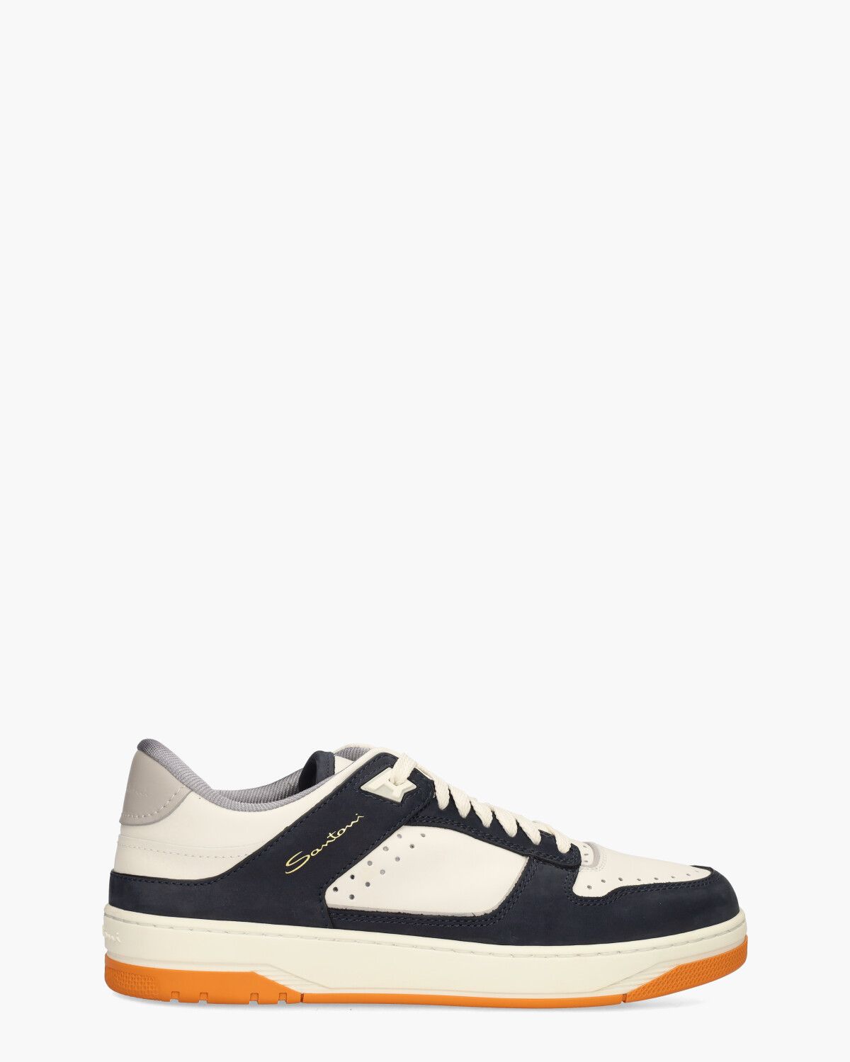 21865 Off-White/Donkerblauw Herensneakers