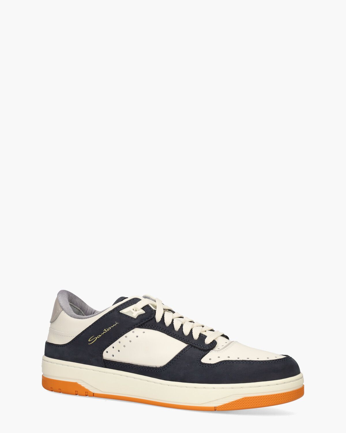 21865 Off-White/Donkerblauw Herensneakers