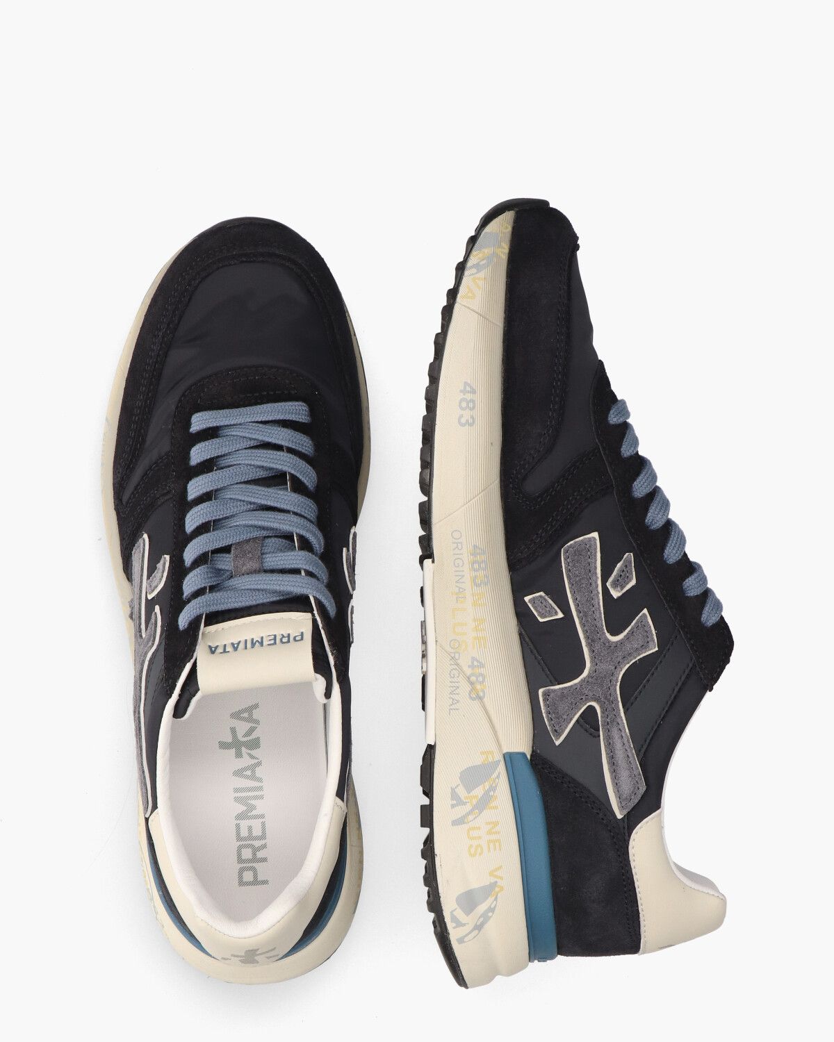 Mick 7716 Donkerblauw Herensneakers