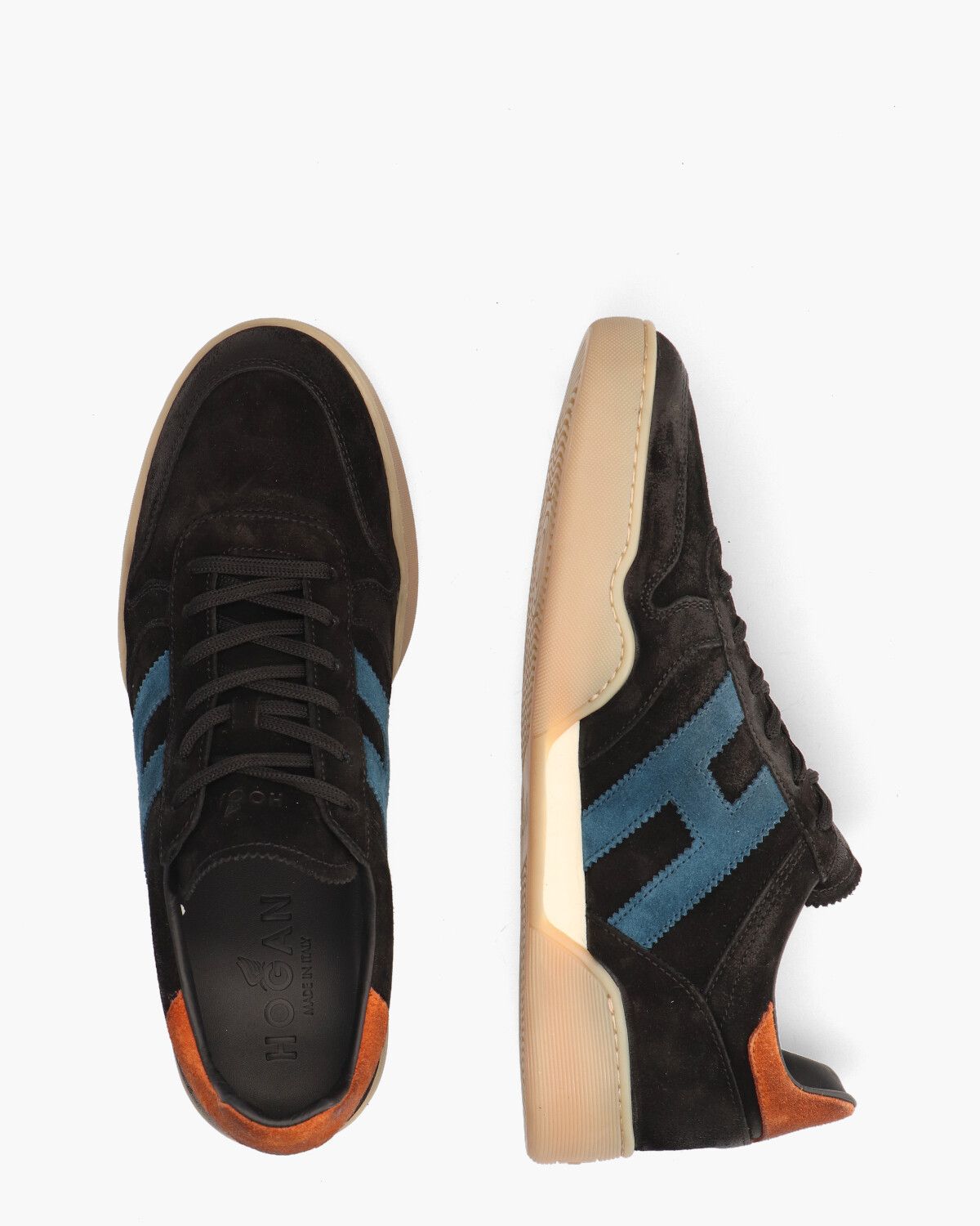 H357 Zwart/Multicolor Herensneakers