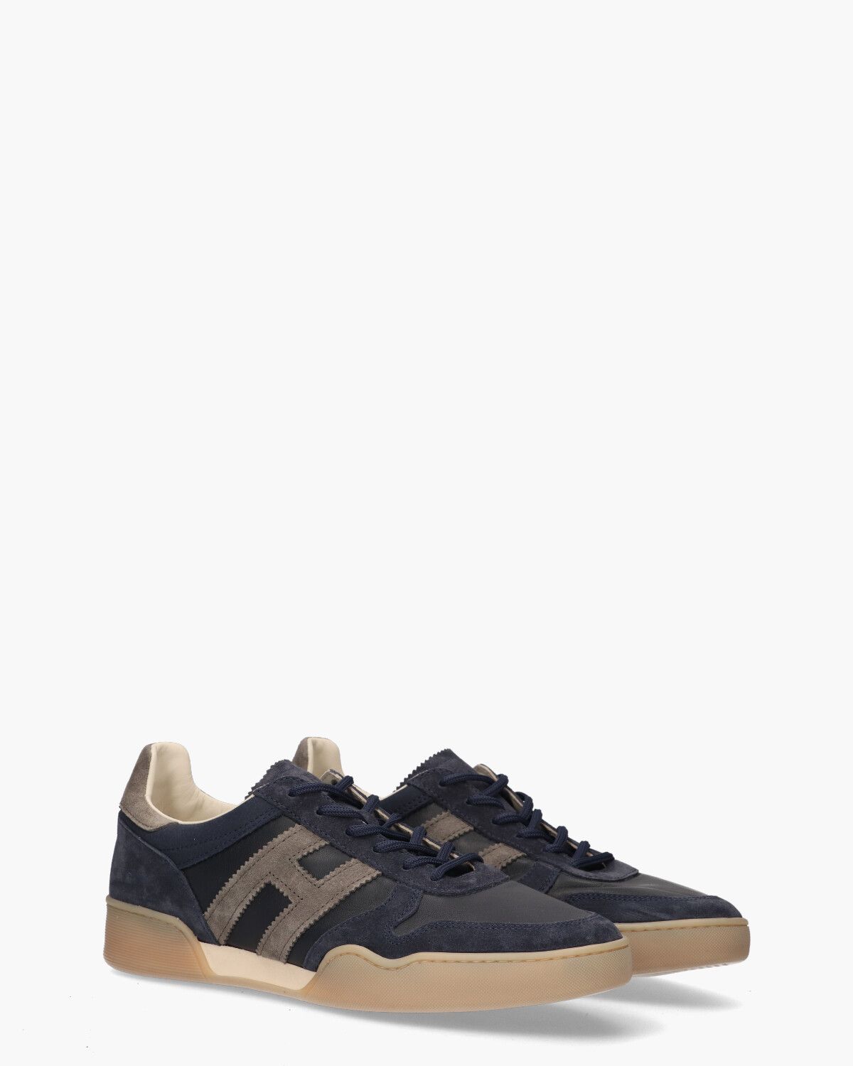 H357 Donkerblauw/Grijs Herensneakers