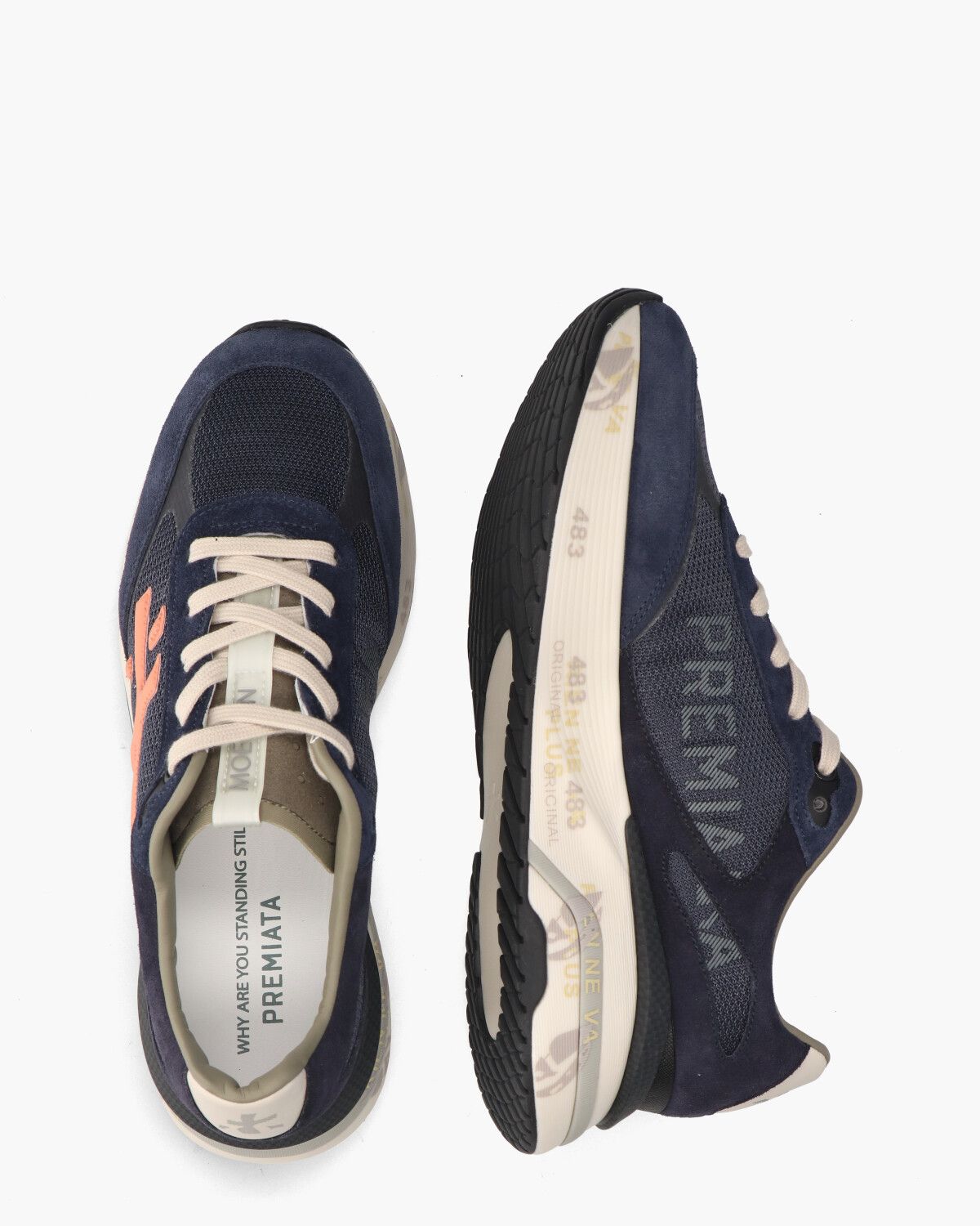 Moerun 6890 Donkerblauw Herensneakers