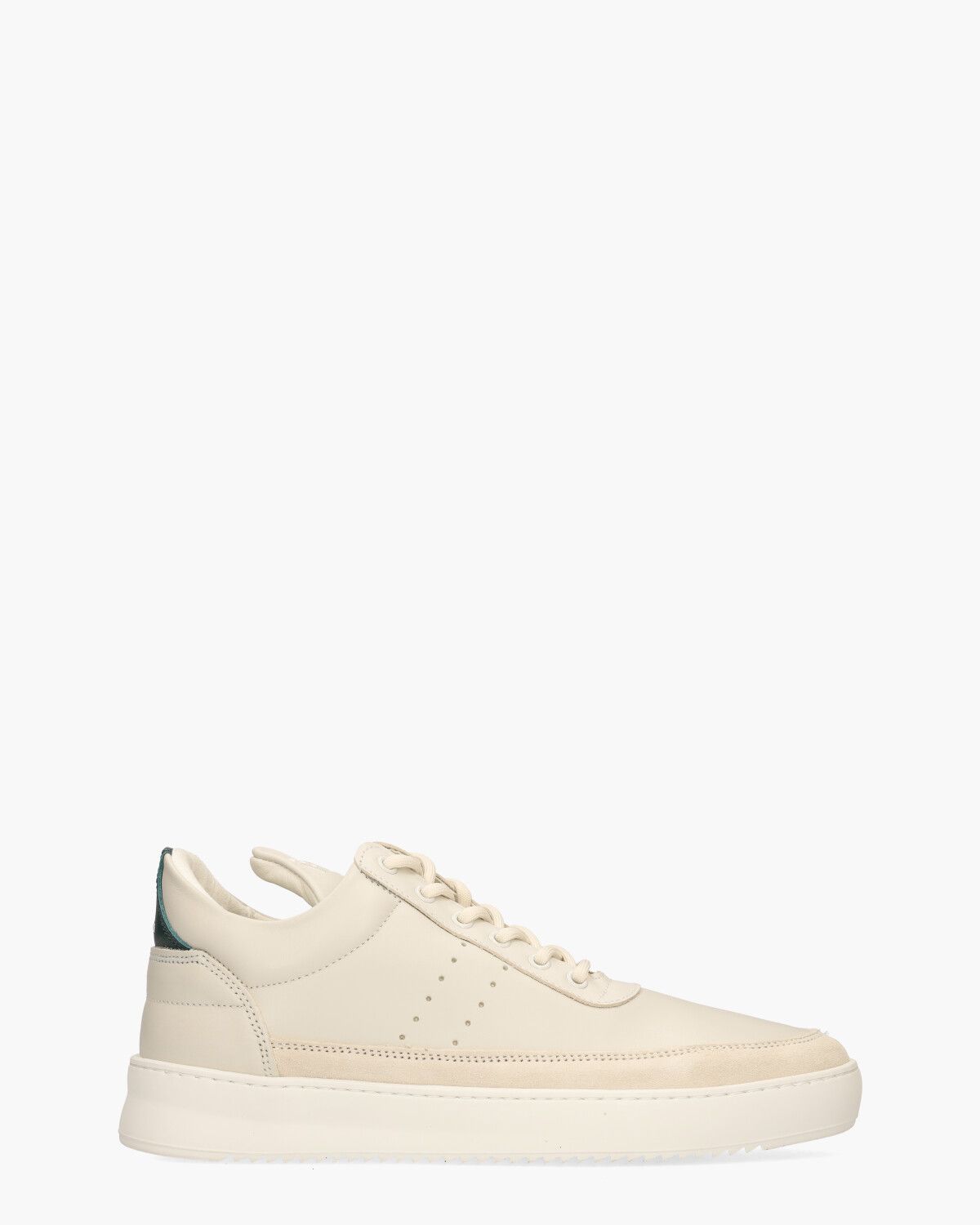Low Top Beige/Groene Herensneakers
