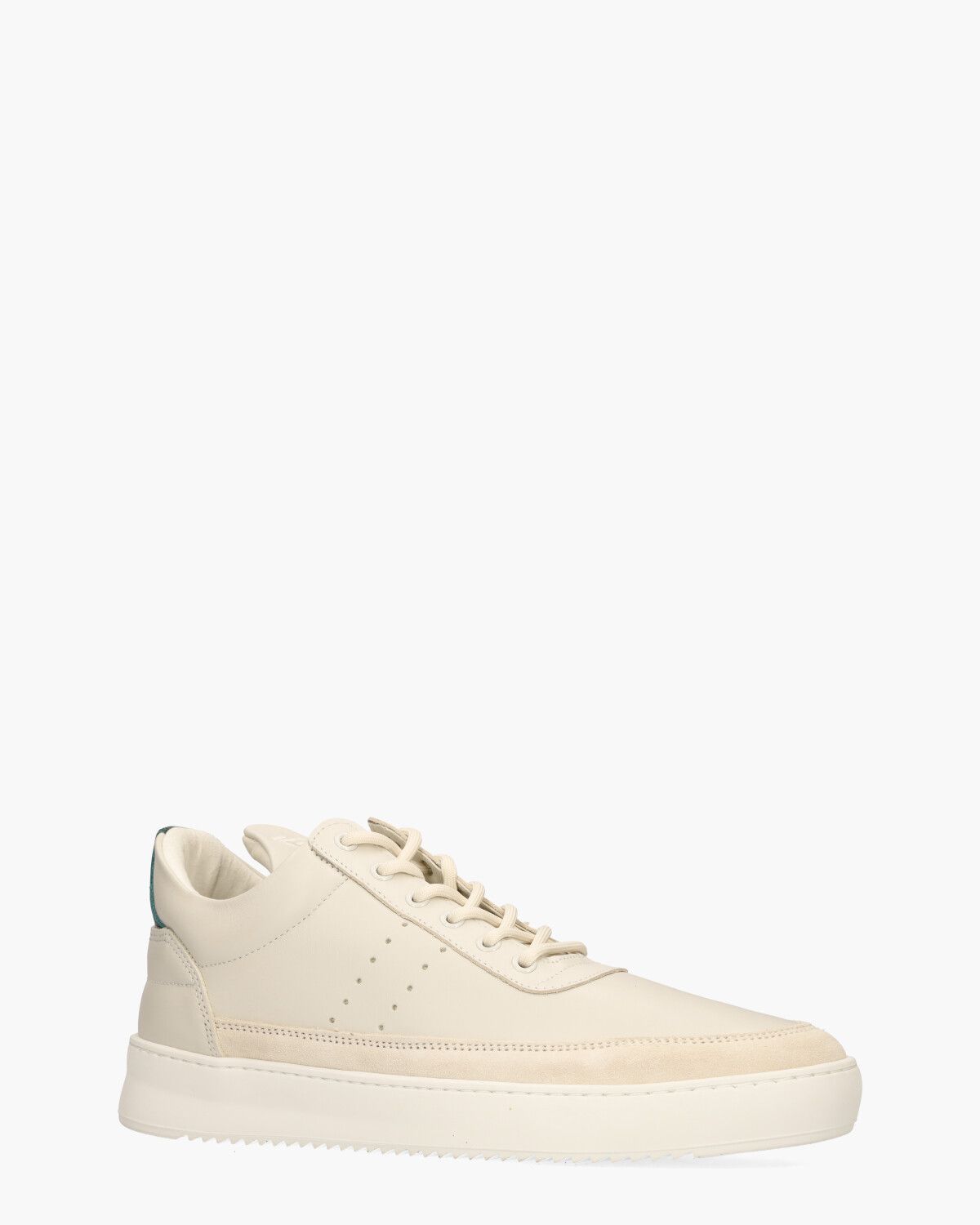 Low Top Beige/Groene Herensneakers