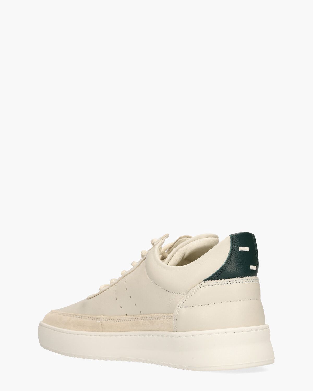 Low Top Beige/Groene Herensneakers