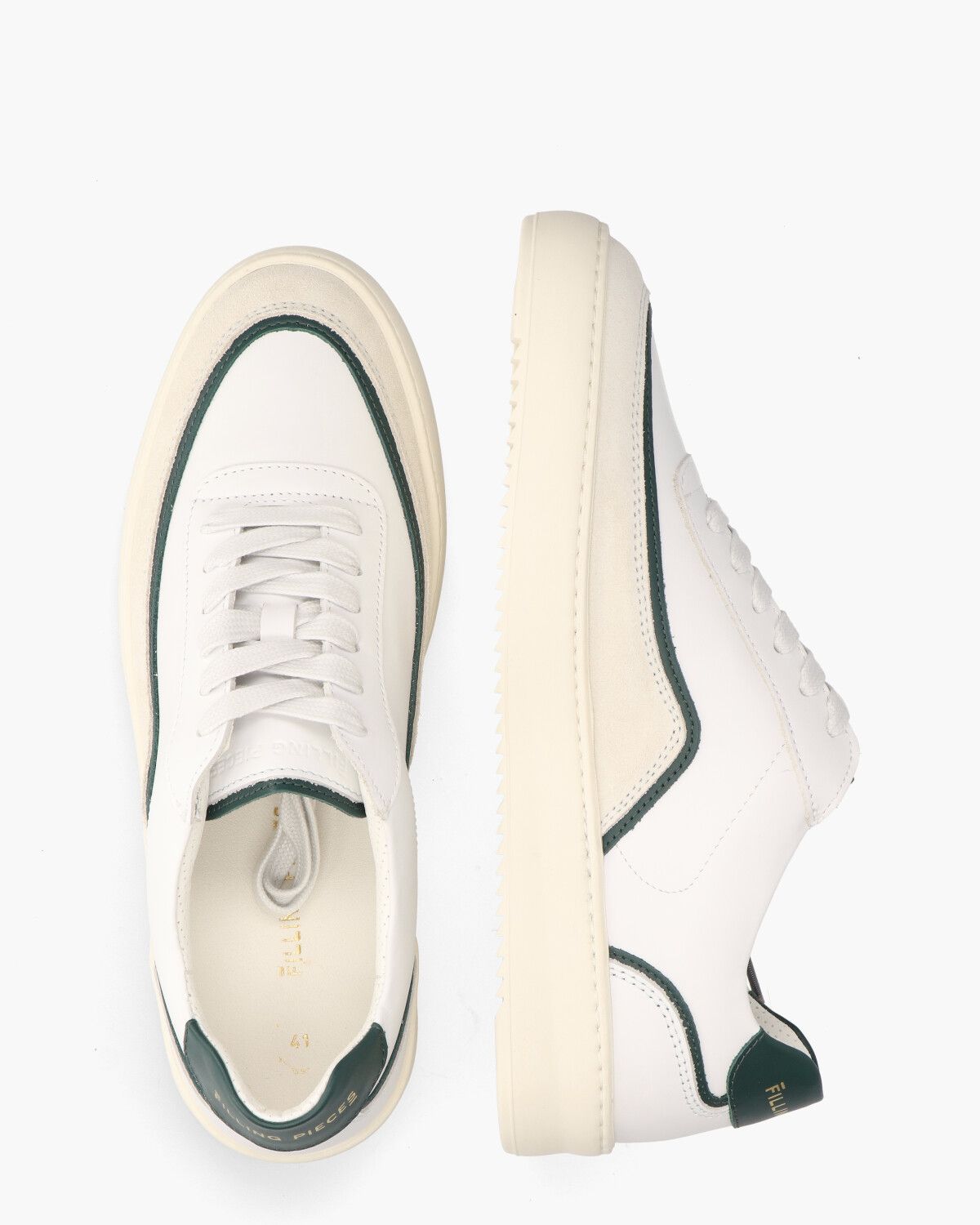 Mondo Stack Wit/Groene Herensneakers