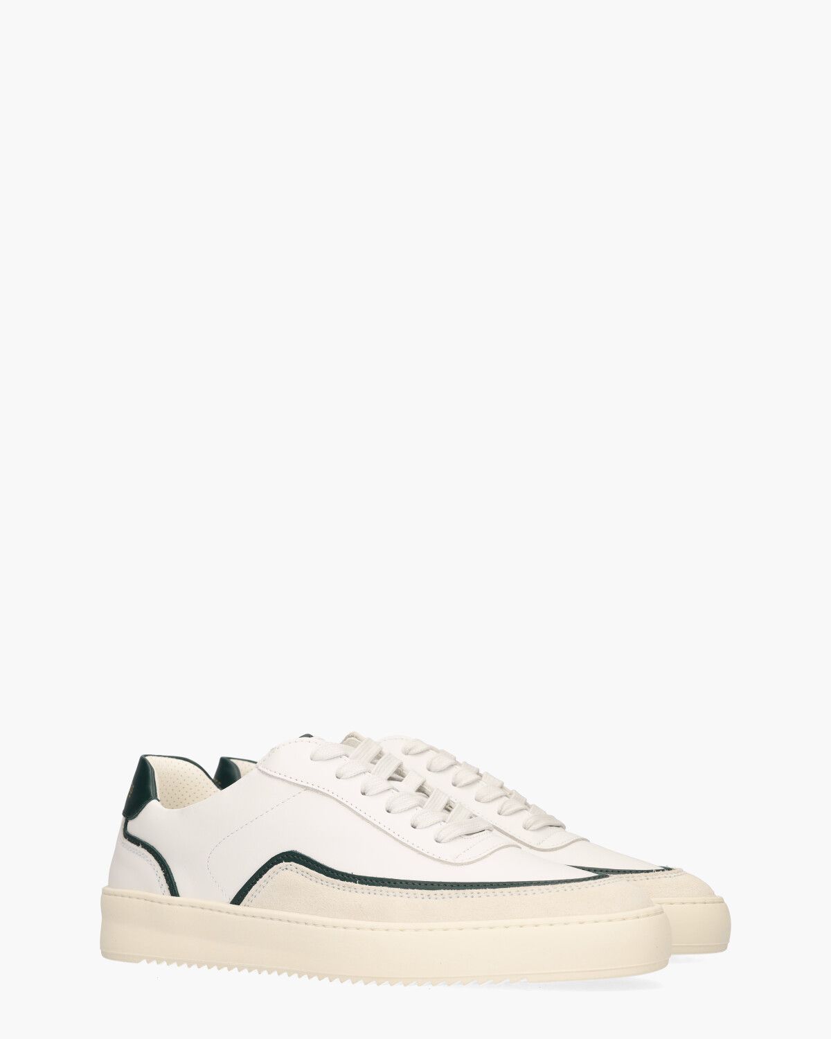 Mondo Stack Wit/Groene Herensneakers