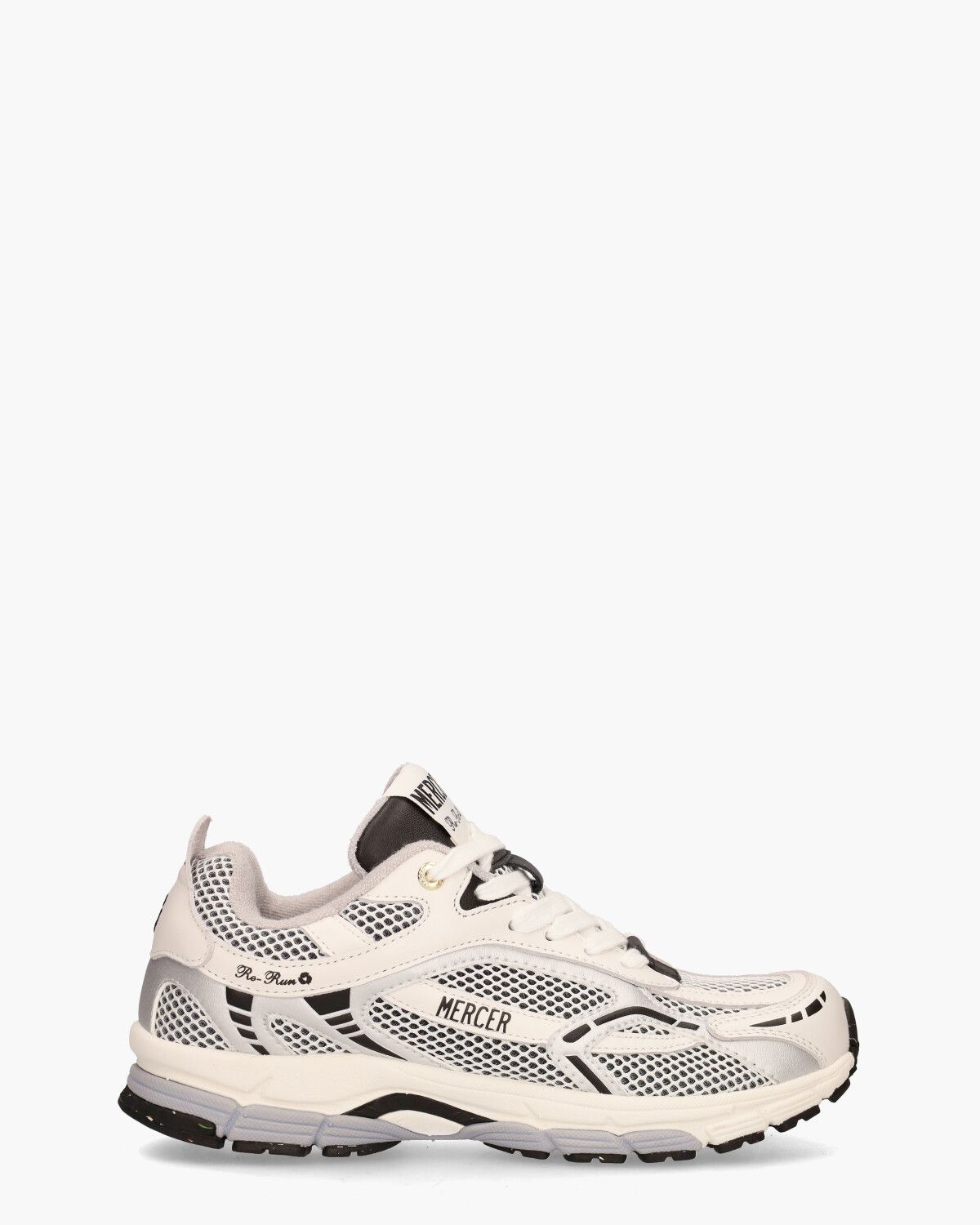 The Re-Run Wit/Zwart/Zilver Herensneakers