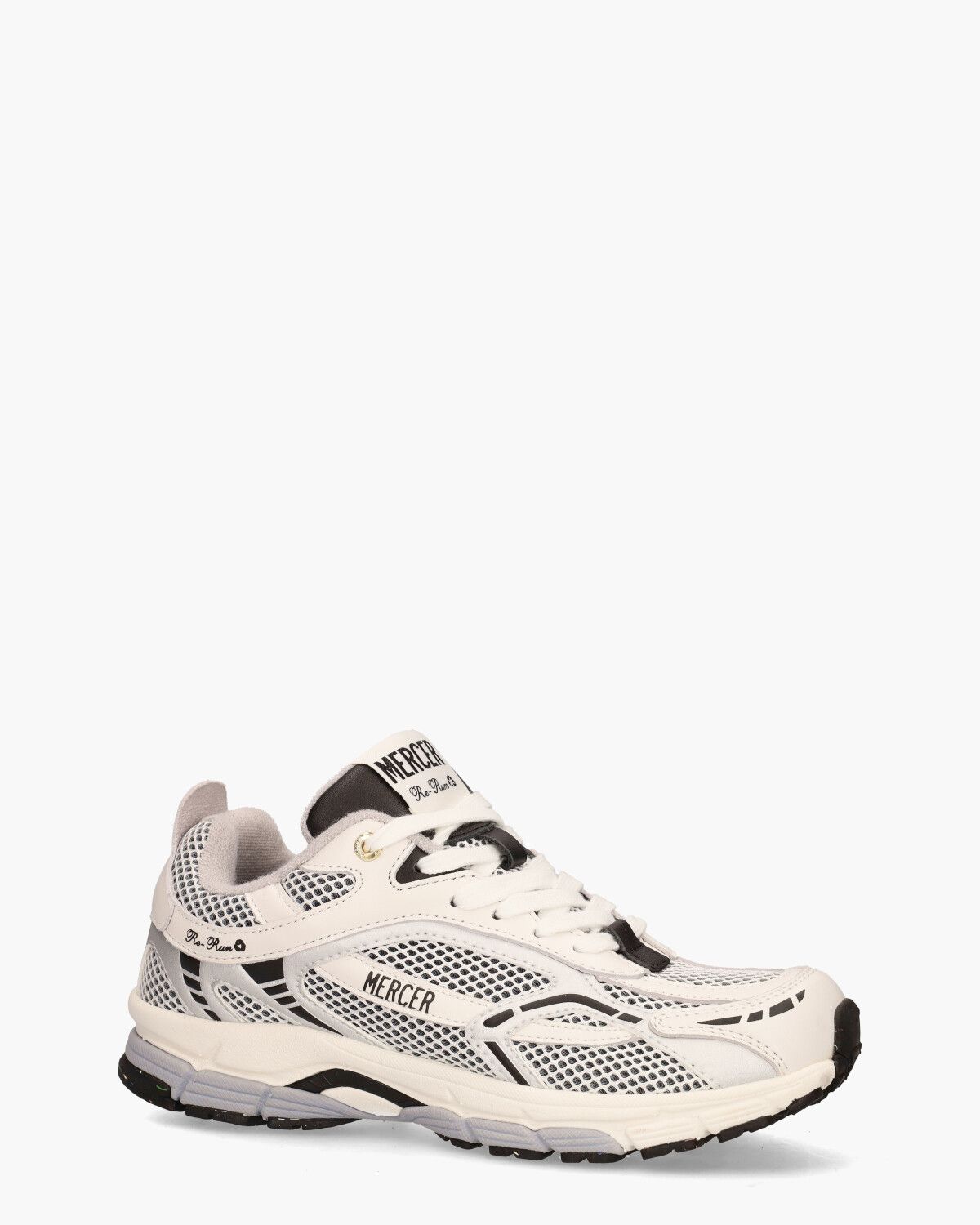 The Re-Run Wit/Zwart/Zilver Herensneakers
