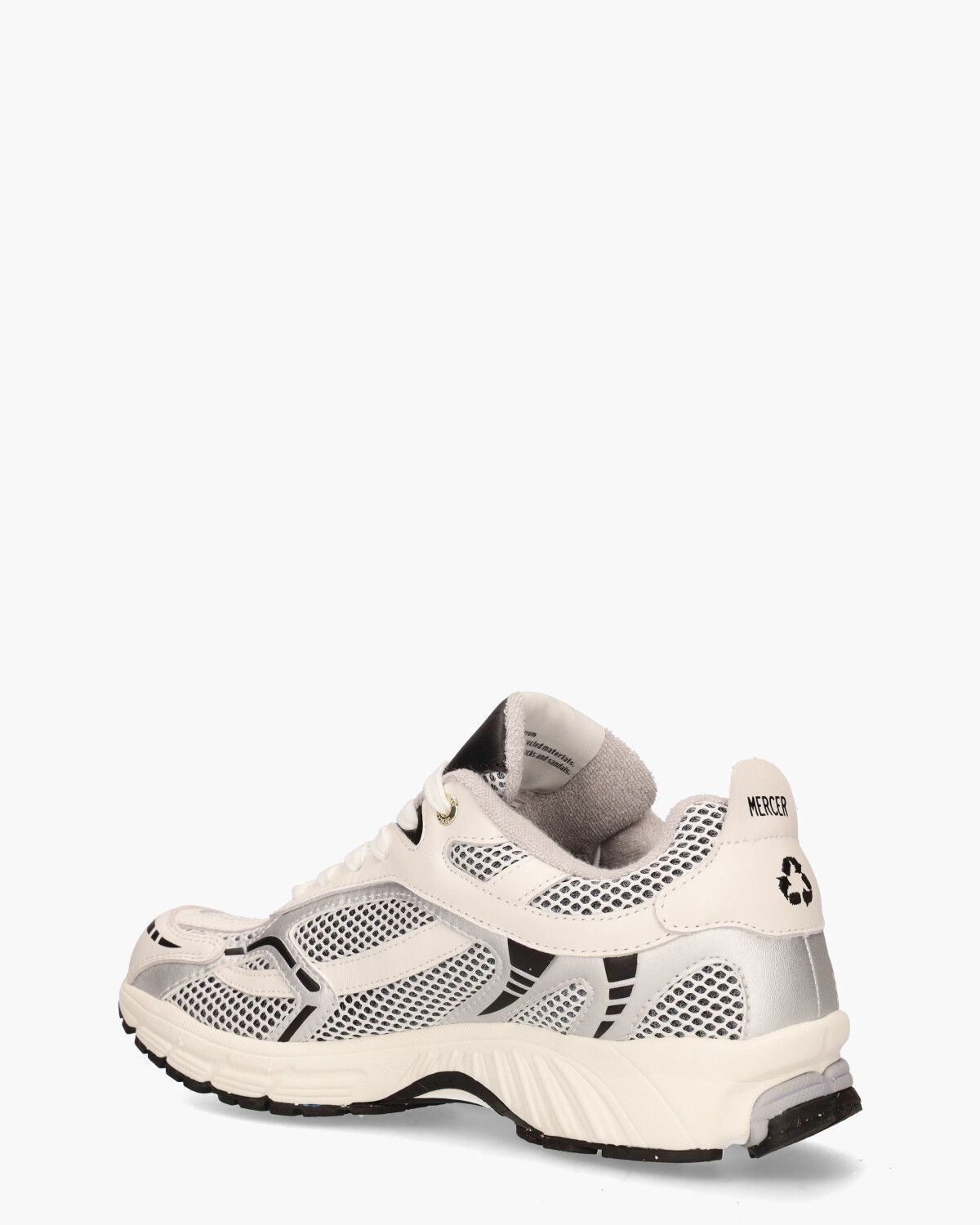 The Re-Run Wit/Zwart/Zilver Herensneakers