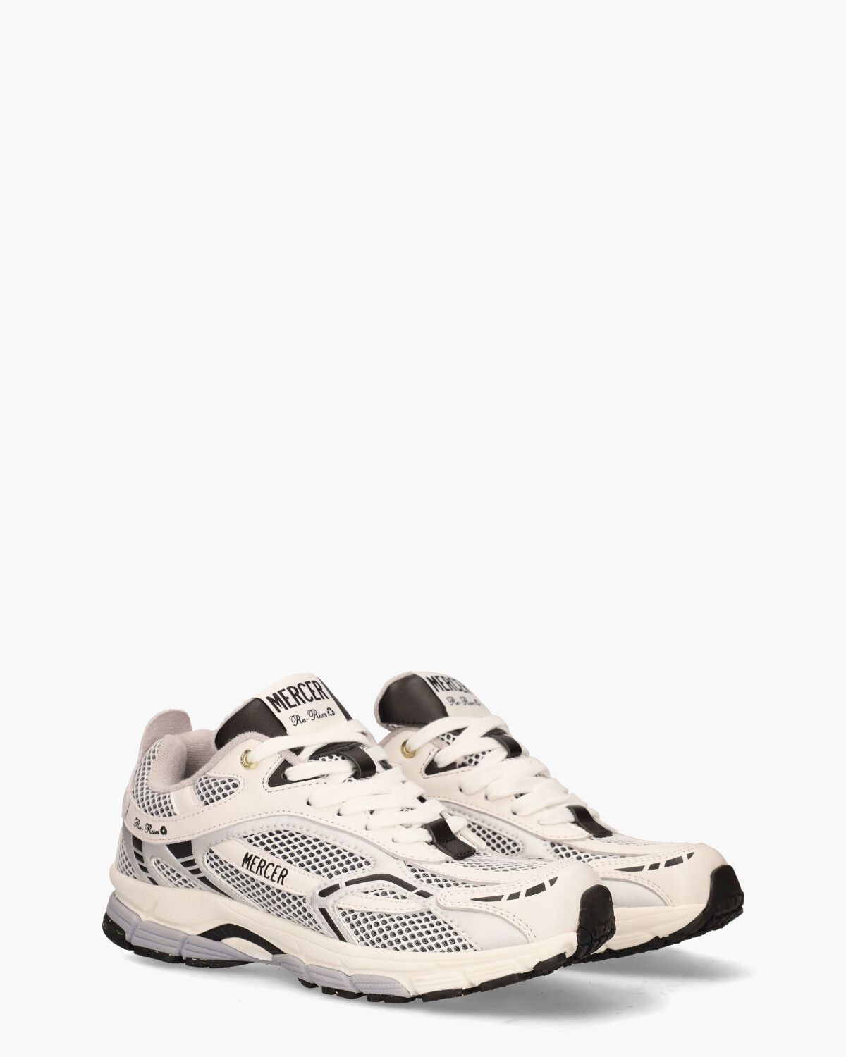 The Re-Run Wit/Zwart/Zilver Herensneakers