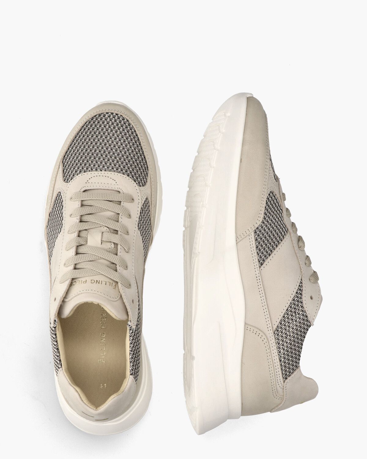 Jet Runner Mesh Beige Herensneakers
