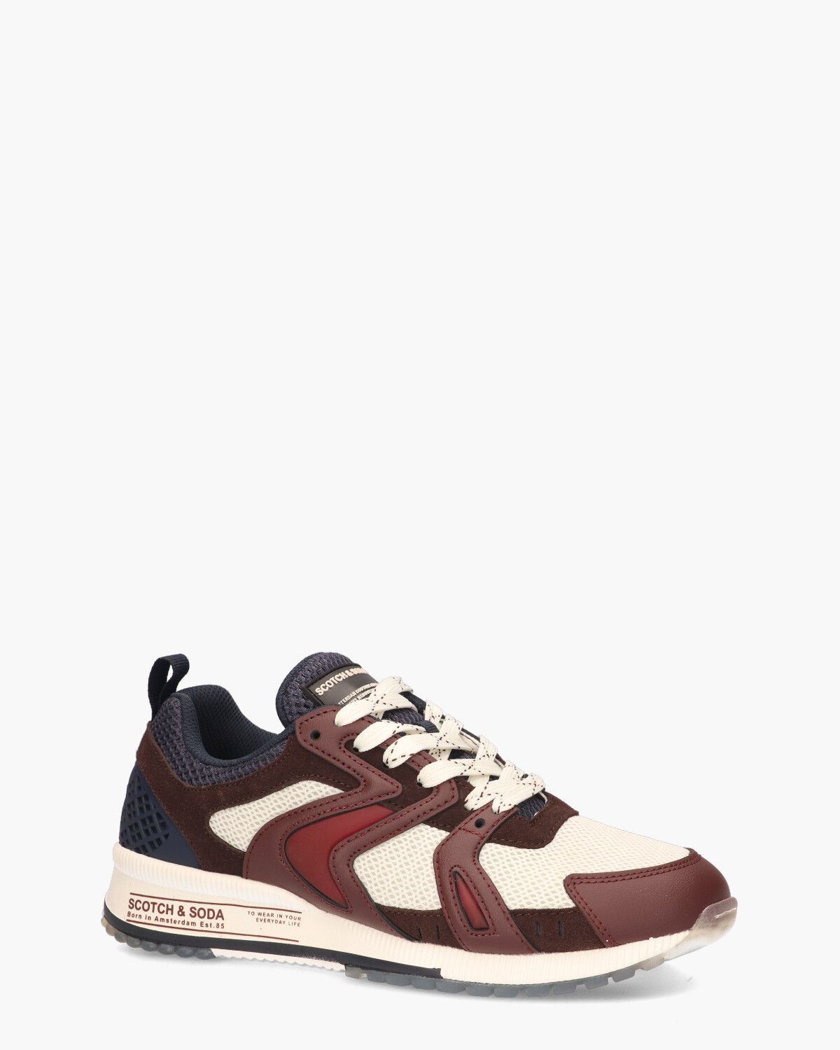 Vivex Bordeauxrood/Multi Herensneakers