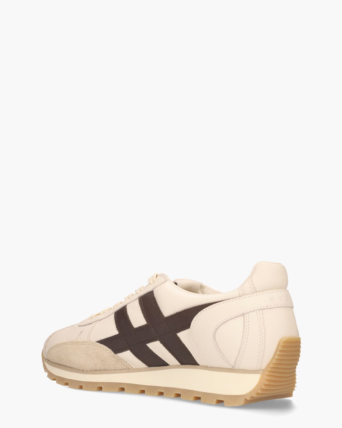 86er Off-White/Donkerbruin Herensneakers