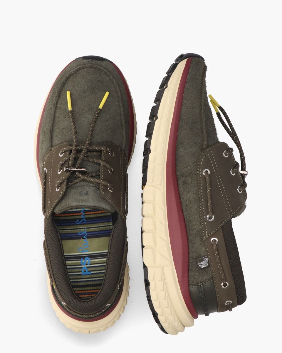 Cruze Donkergroen Heren Veterschoenen