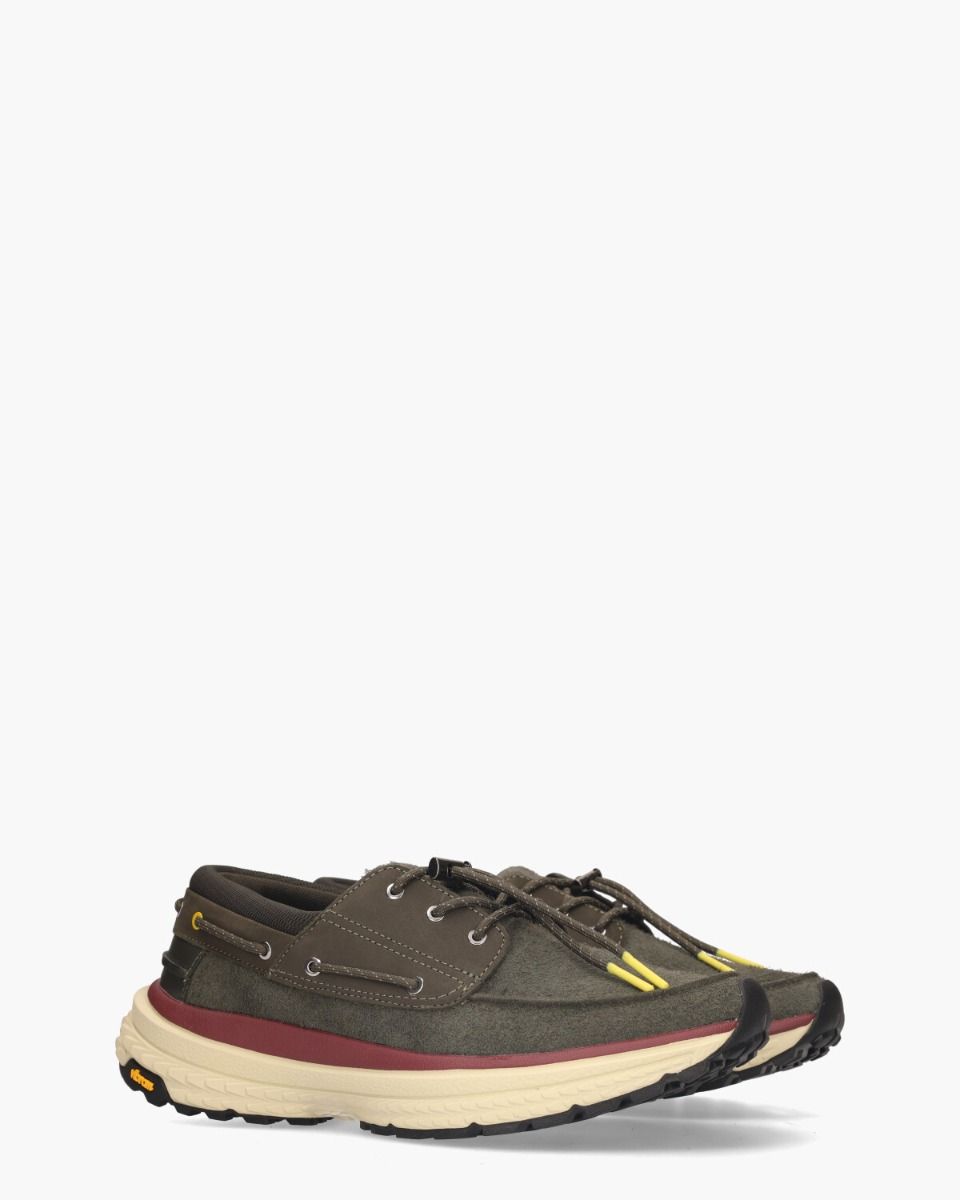 Cruze Donkergroen Heren Veterschoenen