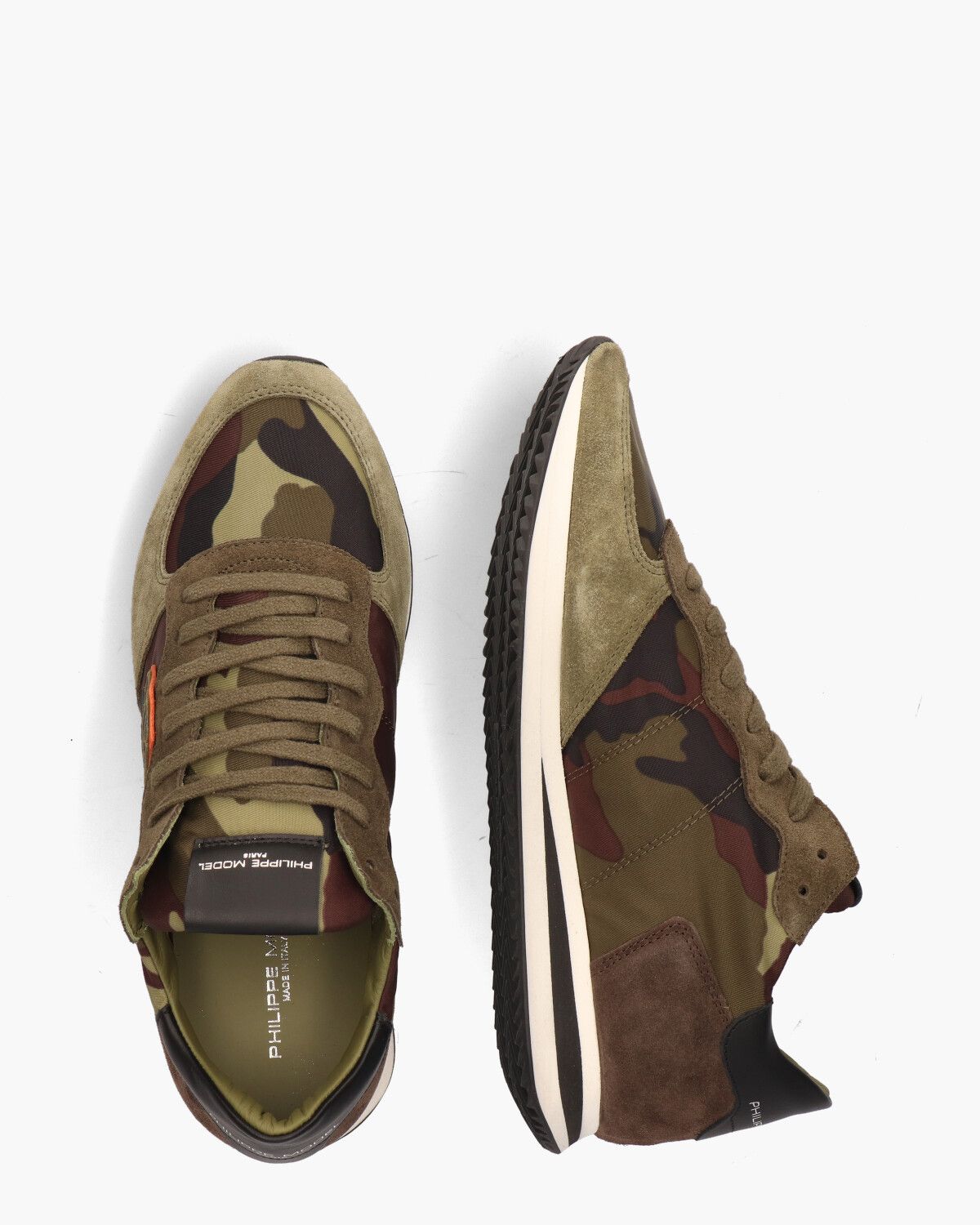 Tropez X Camouflage Groen Herensneakers