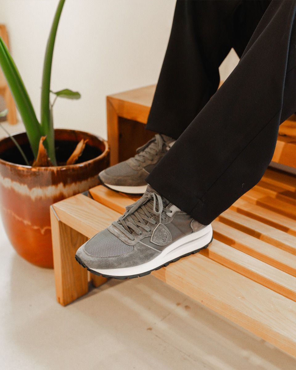 Tropez Haute Donkergrijs Herensneakers