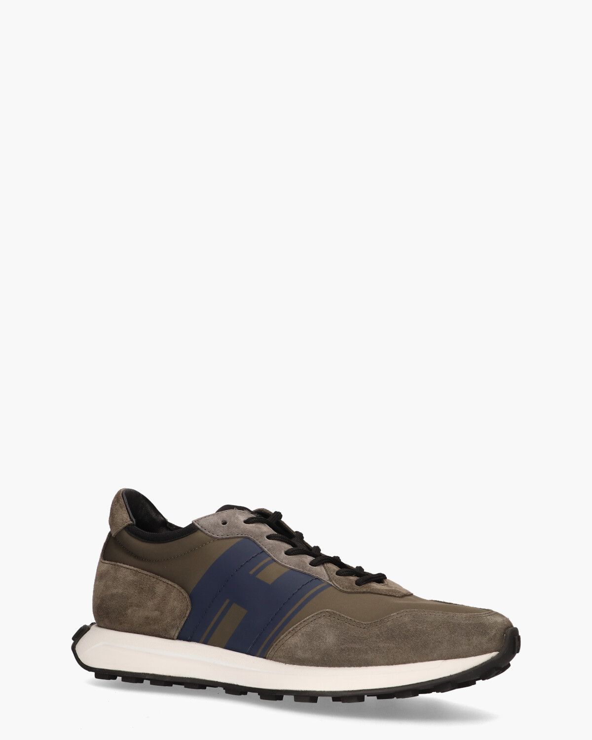 H601 Bruin/Blauw Herensneakers