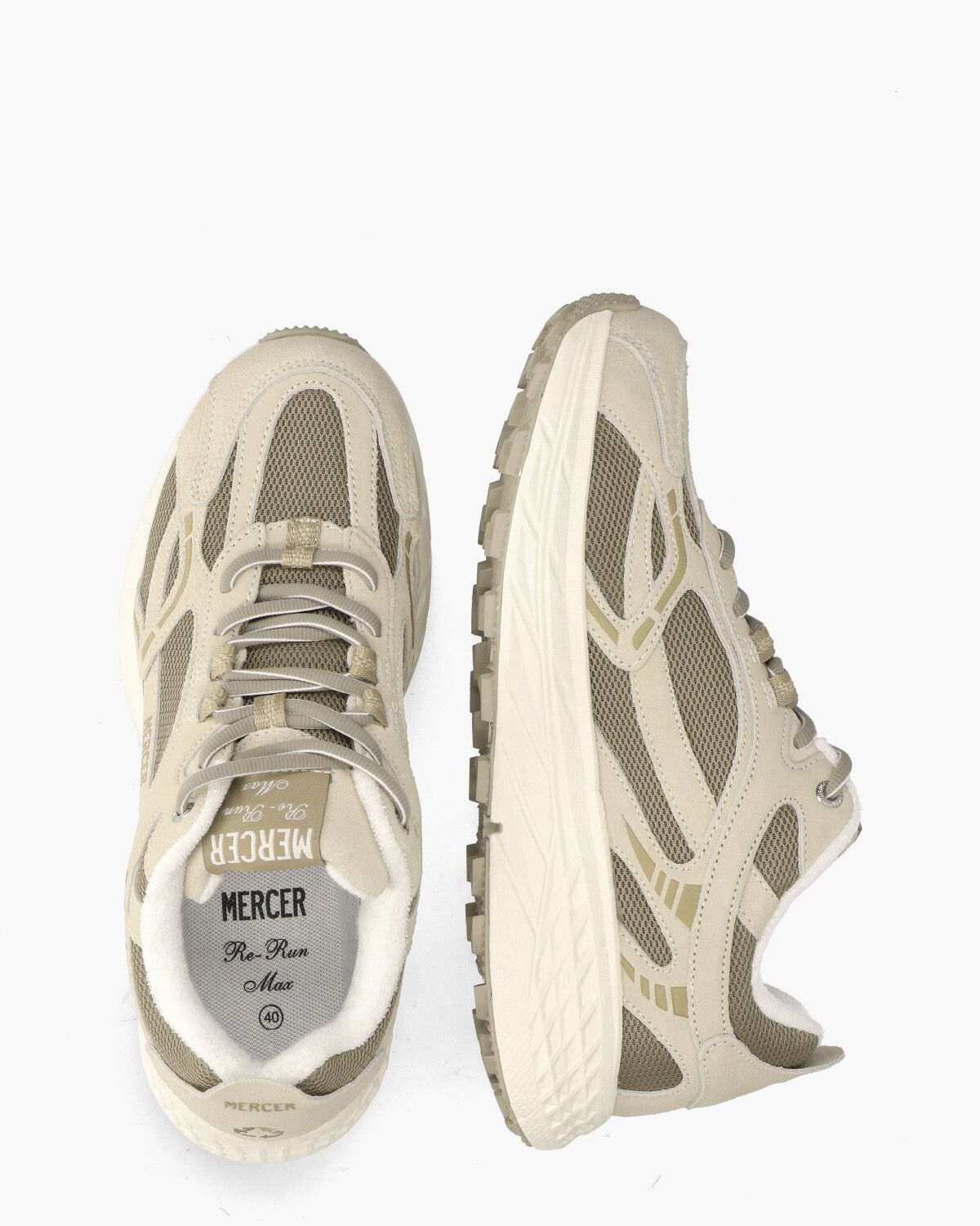 The Re-Run Max Beige/Bruin Herensneakers