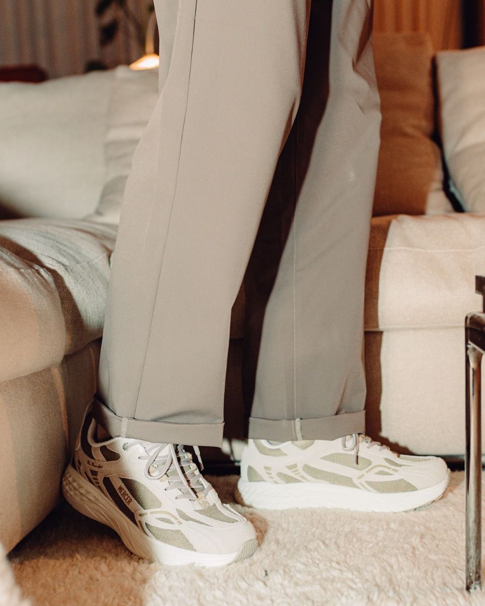The Re-Run Max Beige/Bruin Herensneakers