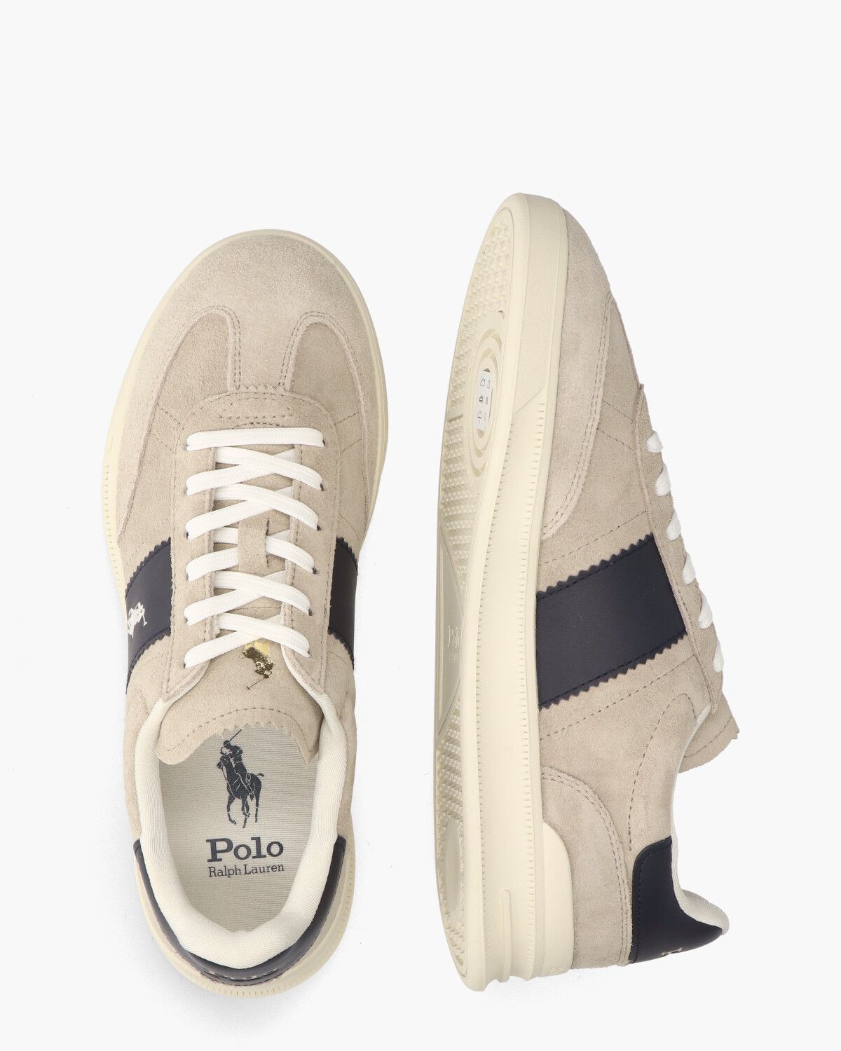Aera Beige/Donkerblauw Herensneakers
