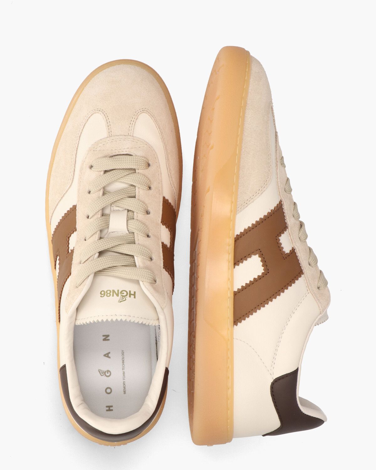 Cool Off-White/Bruin Herensneakers